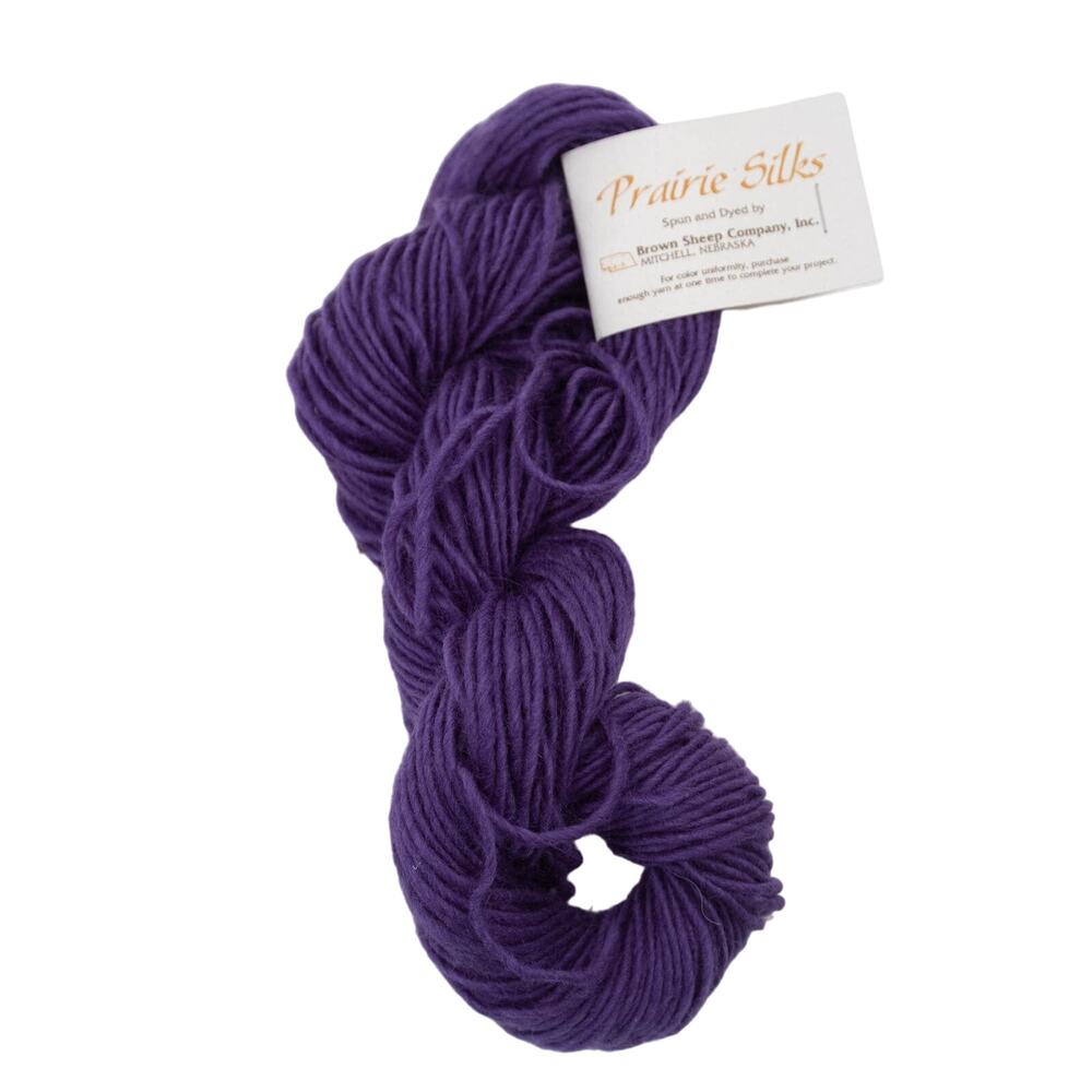 Brown Sheep Company Prairie Silks Royal Amethyst PS675 Silk Mohair Wool Yarn